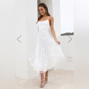 NWT hello Molly dreamy occasion white dress